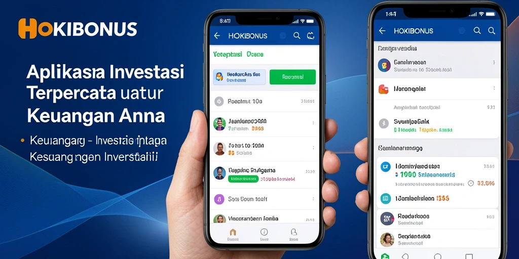 Tampilan antarmuka investasi HOKIBONUS yang modern dan informatif.