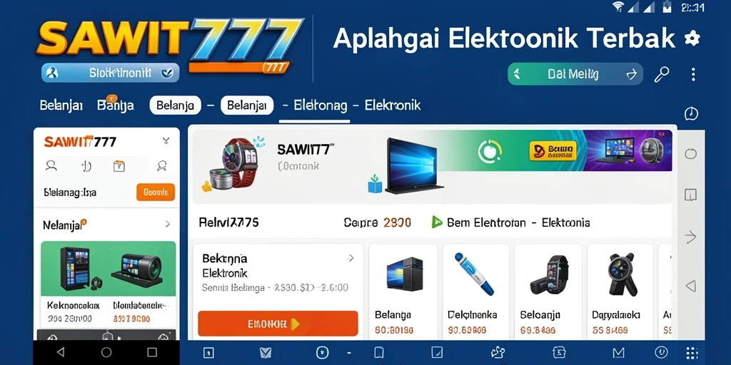 Tampilan antarmuka aplikasi SAWIT777 yang mudah dipahami.